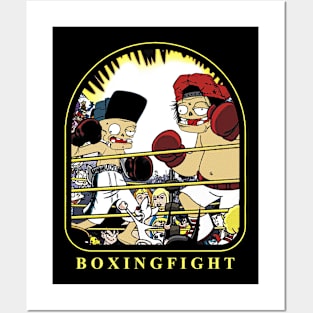 boxing fight Posters and Art